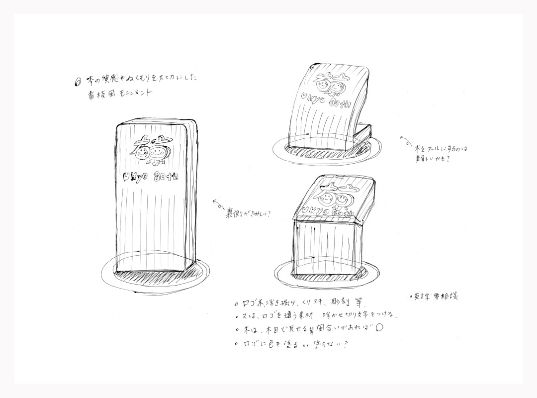 京都市右京区80周年記念モニュメント提案