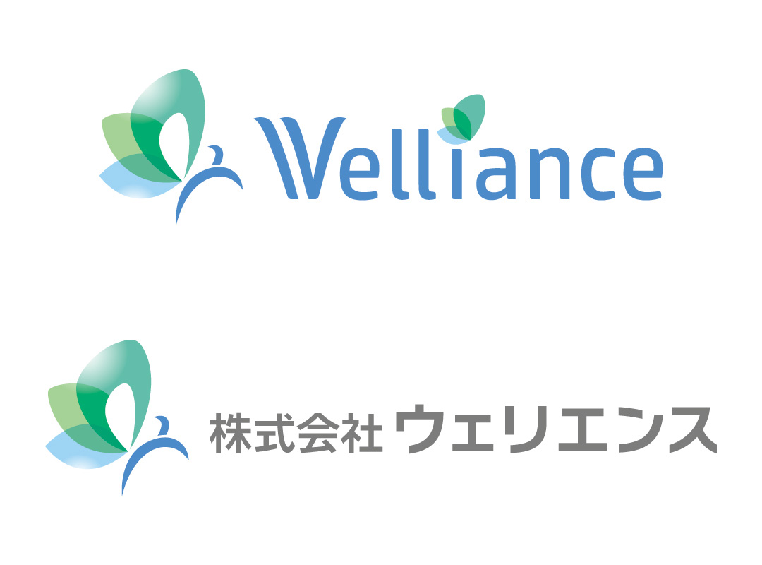 株式会社ウェリエンスロゴマーク欧文と和文横組み
